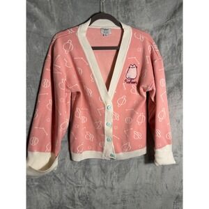 Pusheen x Unique Vintage Pink Celestial Space Cardigan Sweater Womens 
M/L